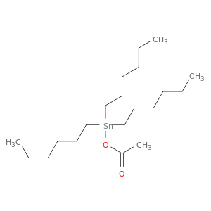 Acetic acid,trihexylstannyl ester
