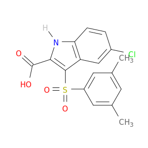 1H-Indole-2-carboxylic acid, 5-chloro-3-[(3,5-dimethylphenyl)sulfonyl]-