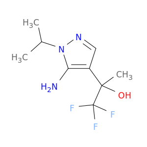 2-[5-Amino-1-(propan-2-yl)-1H-pyrazol-4-yl]-1,1,1-trifluoropropan-2-ol