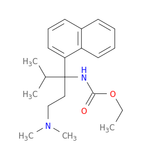 Carbamic acid,[3-(dimethylamino)-1-isopropyl-1-(1-naphthyl)propyl]-, ethyl ester (8CI)