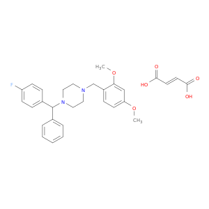 1-(2,4-Dimethoxybenzyl)-4-(4-fluorobenzhydryl)piperazine fumarate