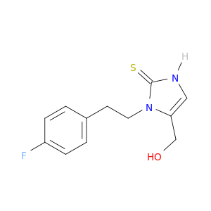 2H-IMIDAZOLE-2-THIONE, 1-[2-(4-FLUOROPHENYL)ETHYL]-1,3-DIHYDRO-5-(HYDROXYMETHYL)-