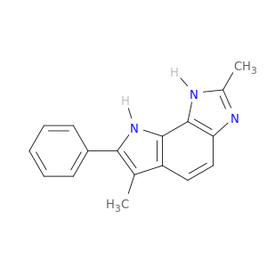 Pyrrolo[2,3-e]benzimidazole, 1,8-dihydro-2,6-dimethyl-7-phenyl-