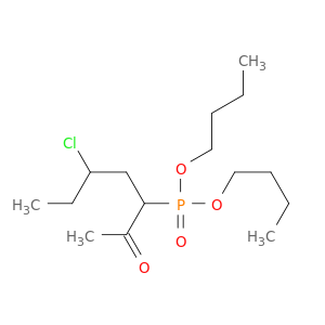 Phosphonic acid, (1-acetyl-3-chloropentyl)-, dibutyl ester