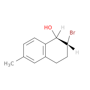 1-Naphthalenol, 2-bromo-1,2,3,4-tetrahydro-6-methyl-, trans-