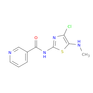 3-Pyridinecarboxamide, N-[4-chloro-5-(methylamino)-2-thiazolyl]-