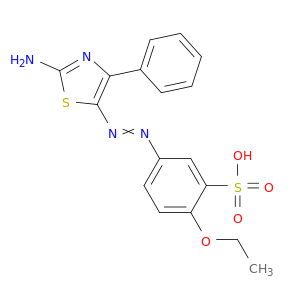 Benzenesulfonic acid, 5-[(2-amino-4-phenyl-5-thiazolyl)azo]-2-ethoxy-