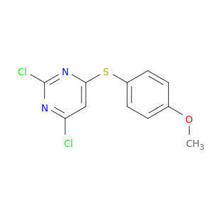 Pyrimidine, 2,4-dichloro-6-[(4-methoxyphenyl)thio]-