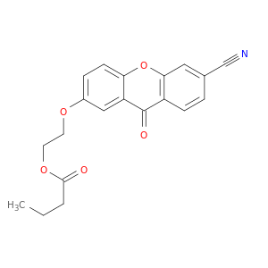 Butanoic acid, 2-[(6-cyano-9-oxo-9H-xanthen-2-yl)oxy]ethyl ester