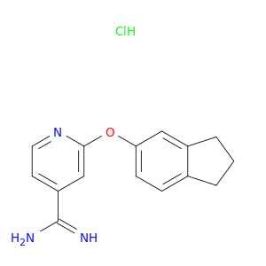 2-(2,3-Dihydro-1H-inden-5-yloxy)pyridine-4-carboximidamide Hydrochloride
