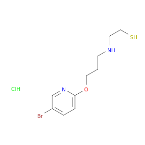 2-({3-[(5-bromopyridin-2-yl)oxy]propyl}amino)ethanethiol hydrochloride(1:1)