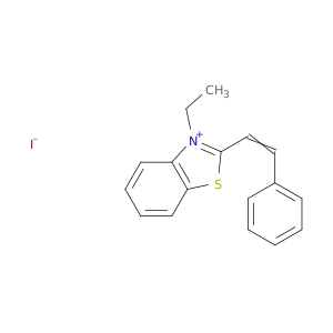苯并噻唑鎓,3-乙基-2-(2-苯基乙烯)-,碘化物(1：1)