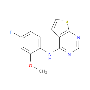 Thieno[2,3-d]pyrimidin-4-amine, N-(4-fluoro-2-methoxyphenyl)-