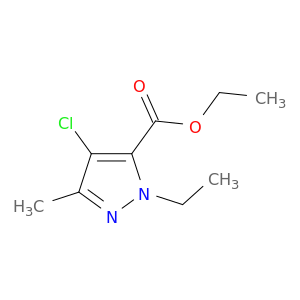 1H-Pyrazole-5-carboxylicacid, 4-chloro-1-ethyl-3-methyl-, ethyl ester