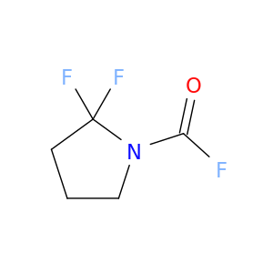 1-Pyrrolidinecarbonylfluoride, 2,2-difluoro-