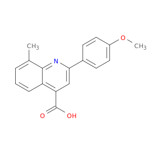 2-(4-甲氧苯基)-8-甲基-喹啉-4-羧酸