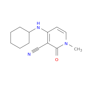 3-Pyridinecarbonitrile, 4-(cyclohexylamino)-1,2-dihydro-1-methyl-2-oxo-
