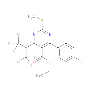 [4-(4-Fluorophenyl)-6-(1-methylethyl)-2-(methylsulfinyl)-5-pyrimidinyl]-ethyl Ester-d6