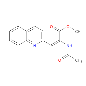 2-Propenoic acid, 2-(acetylamino)-3-(2-quinolinyl)-, methyl ester, (2Z)-