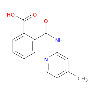 Benzoic acid, 2-[[(4-methyl-2-pyridinyl)amino]carbonyl]-