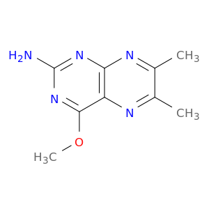 2-Pteridinamine, 4-methoxy-6,7-dimethyl-