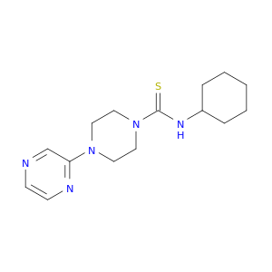 1-Piperazinecarbothioamide, N-cyclohexyl-4-pyrazinyl-