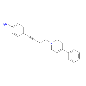 Benzenamine, 4-[4-(3,6-dihydro-4-phenyl-1(2H)-pyridinyl)-1-butynyl]-