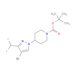 tert-Butyl 4-(4-bromo-3-(difluoromethyl)-1H-pyrazol-1-yl)piperidine-1-carboxylate