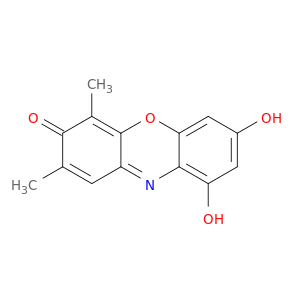 3H-Phenoxazin-3-one, 7,9-dihydroxy-2,4-dimethyl-