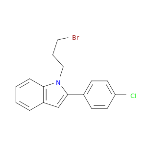 1H-Indole, 1-(3-bromopropyl)-2-(4-chlorophenyl)-