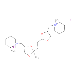 1-methyl-1-{[2-(2-{2-methyl-4-[(1-methylpiperidinium-1-yl)methyl]-1,3-dioxolan-2-yl}ethyl)-1,3-dioxolan-4-yl]methyl}piperidinium diiodide