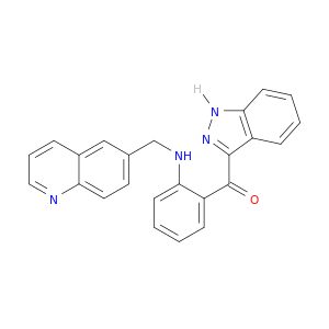 Methanone, 1H-indazol-3-yl[2-[(6-quinolinylmethyl)amino]phenyl]-