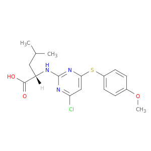 L-Leucine, N-[4-chloro-6-[(4-methoxyphenyl)thio]-2-pyrimidinyl]-