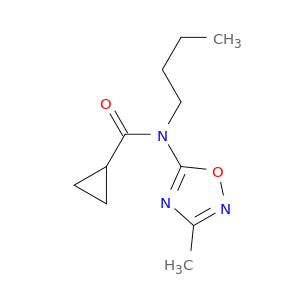 Cyclopropanecarboxamide, N-butyl-N-(3-methyl-1,2,4-oxadiazol-5-yl)-