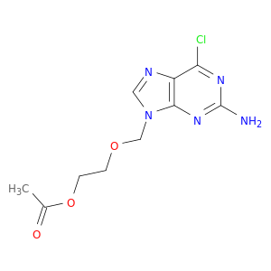 2-[(2-amino-6-chloro-9h-purin-9-yl)methoxy]ethyl acetate