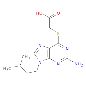 {[2-amino-9-(3-methylbutyl)-9h-purin-6-yl]sulfanyl}acetic acid