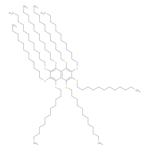 Naphthalene, octakis(dodecylthio)-