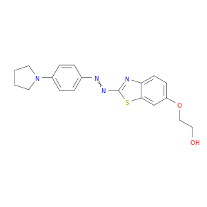 Ethanol, 2-[[2-[[4-(1-pyrrolidinyl)phenyl]azo]-6-benzothiazolyl]oxy]-