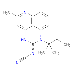 2-CYANO-1-(2-METHYL-4-QUINOLYL)-3-TERT-PENTYLGUANIDINE