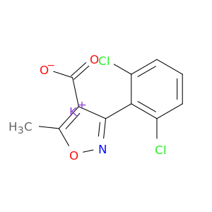 4-异恶唑羧酸,3-(2,6-二氯苯基)-5-甲基-,钾盐(1：1)