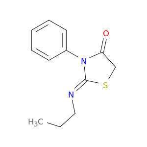 (Z)-3-苯基-2-(丙基亚氨基)噻唑烷-4-酮