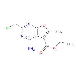 Ethyl 4-amino-2-(chloromethyl)-6-methylfuro[2,3-d]pyrimidine-5-carboxylate