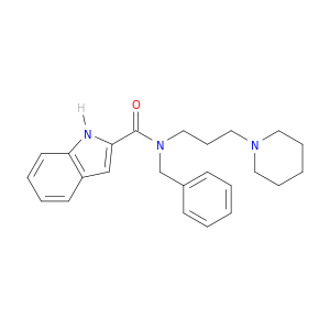 N-(苯基甲基)-N-[3-(1-哌啶基)丙基]-1H-吲哚-2-甲酰胺