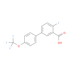 2-Fluoro-5-(4-trifluoromethoxyphenyl)benzoic acid