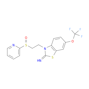 2(3H)-Benzothiazolimine,3-[2-(2-pyridinylsulfinyl)ethyl]-6-(trifluoromethoxy)-