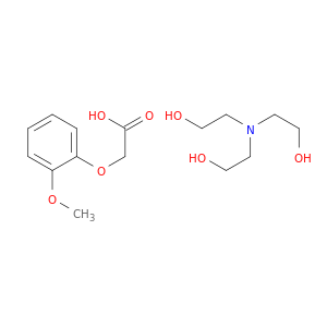 (2-methoxyphenoxy)acetic acid- 2,2',2''-nitrilotriethanol(1:1)