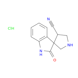 2-oxo-1,2-dihydrospiro[indole-3,3'-pyrrolidine]-4'-carbonitrile hydrochloride