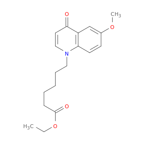 1(4H)-Quinolinehexanoic acid, 6-methoxy-4-oxo-, ethyl ester