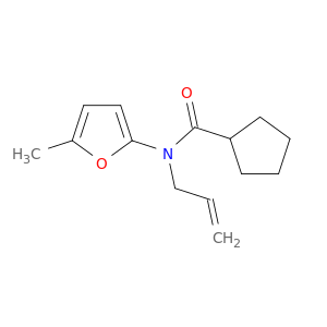 Cyclopentanecarboxamide, N-(5-methyl-2-furanyl)-N-2-propenyl-