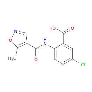 Benzoic acid, 5-chloro-2-[[(5-methyl-4-isoxazolyl)carbonyl]amino]-